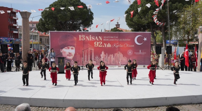 Atatürk'ün Bergama'ya Gelişinin 92. Yıl Dönümü Gururla Kutlandı