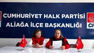 CHP Aliağa Kadın Kolları'ndan '3 Nisan' Açıklaması: "Belediyeler Halkındır"