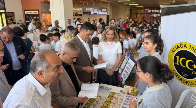 Aliağa'da "Küçük Eller Güçlü Kalemler" Projesi Sergisi Açıldı
