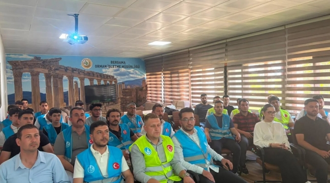 Aliağa Ülkü Ocakları'na uygulamalı orman yangınları eğitimi