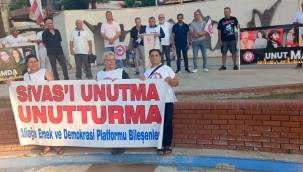 Aliağa'da Sivas Katliamı Anıldı