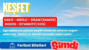 İZDENİZ'den Ege adalarına online feribot bileti kolaylığı