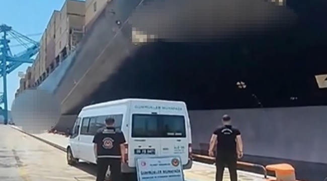 İzmir'de gemide yaklaşık 200 ton kaçak akaryakıt ele geçirildi